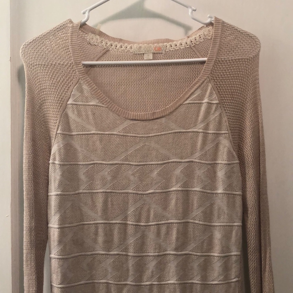 Tan long sleeve shirt